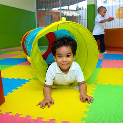 Children playing at Pa Pa Pagli Kids Club playground